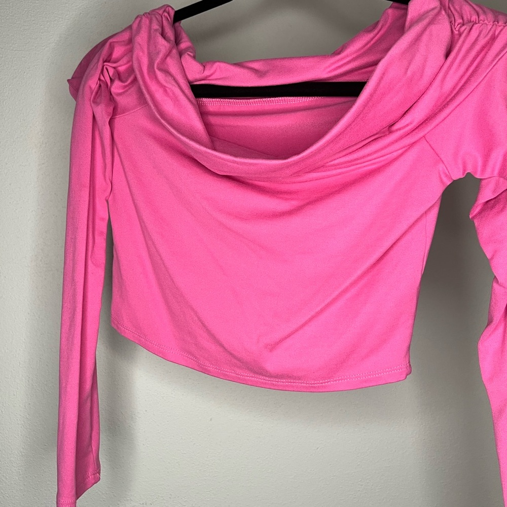 Fashion Nova Vibrant Pink Crop Top